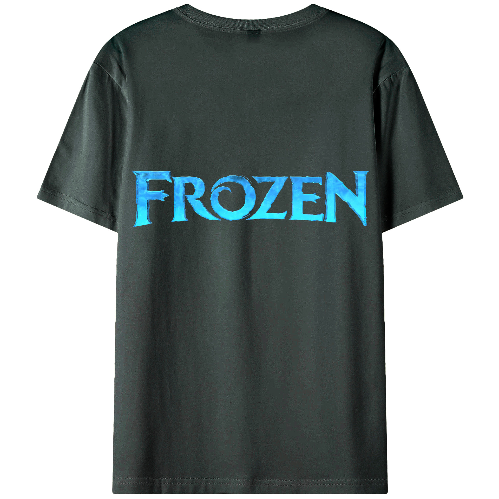（画像用） アナと雪の女王 アンナ エルサ Frozen Anna Elsa 綿100％ メンズ半袖Tシャツ（バックプリント） 通気性